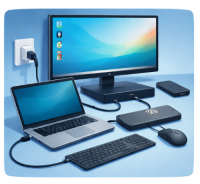 Ich möchte Dockingstation nutzen oder USB-C-Monitor