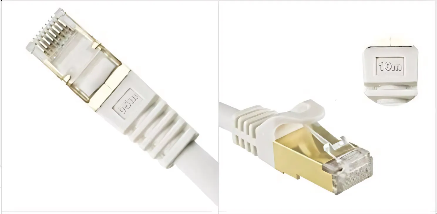 Längenangabe auf Slimline-Knickschutztülle mit Rastnasenschutz