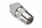 Preview: DINIC Koaxial Kupplung 9,5mm mit Schraubanschluss Metallausführung für Koaxialkabel 4,5-7,5mm