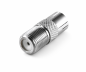 Preview: Adapter Koax-Buchse auf F-Buchse, F-Buchse auf Koaxial Buchse, Vollmetall