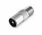 Preview: Adapter IEC Stecker auf F-Buchse, ANT-Stecker auf SAT Buchse, Vollmetall