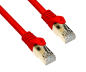 Preview: DINIC Cat.7 Premium Patchkabel 10 GB LAN / DSL Netzwerk, LSZH, PiMF/S-FTP Kabel, rot, 0,30m