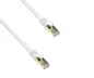 Preview: DINIC Cat.7 Premium Patchkabel 10 GB LAN / DSL Netzwerk, LSZH, PiMF/S-FTP Kabel, weiß, 0,30m