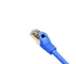 Preview: DINIC Cat.7 Premium Patchkabel 10 GB LAN / DSL Netzwerk, LSZH, PiMF/S-FTP Kabel, blau, 0,50m