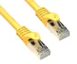 Preview: DINIC Cat.7 Premium Patchkabel 10 GB LAN / DSL Netzwerk, LSZH, PiMF/S-FTP Kabel, gelb, 0,50m