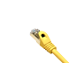 Preview: DINIC Cat.7 Premium Patchkabel 10 GB LAN / DSL Netzwerk, LSZH, PiMF/S-FTP Kabel, gelb, 0,50m