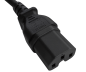 Preview: DINIC Netzkabel Stromkabel China Typ I auf C15, 1mm², CCC, 1,8m