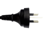 Preview: DINIC Netzkabel Stromkabel China Typ I auf C15, 1mm², CCC, schwarz, 1,8m