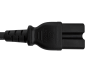 Preview: DINIC Netzkabel Stromkabel China Typ I auf C15, 1mm², CCC, schwarz, 1,8m