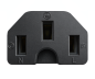 Preview: DINIC Netzkabel Stromkabel China Typ I auf C15, 1mm², CCC, schwarz, 1,8m