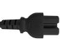 Preview: DINIC Netzkabel England UK Typ G auf C15, 1mm², schwarz, 1,80m