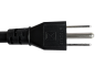 Preview: DINIC Netzkabel für Amerika USA Typ B auf C15, Warmgerätestecker, schwarz, 1,8m