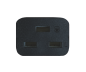 Preview: DINIC Netzkabel Schukostecker E+F 90° auf C19 für 16A, schwarz, 3m