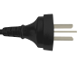 Preview: DINIC Netzkabel Stromkabel China Typ I (16A) auf C19, 1,5mm², CCC, schwarz, 1.80m