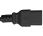Preview: DINIC Netzkabel Stromkabel China Typ I (16A) auf C19, 1,5mm², CCC, schwarz, 1.80m