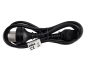 Preview: DINIC Netzkabel Stromkabel China Typ I (16A) auf C19, 1,5mm², CCC, schwarz, 1.80m