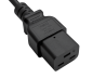 Preview: Netzkabel KS C 8305 auf C19, 1mm², KC, 1,8m KS C 8305 (YP-22K) - C19, schwarz
