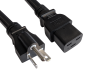 Preview: DINIC Netzkabel Amerika NEMA 6-20P auf C19, USA STOW AWG 12, 20A, schwarz, 1.80m