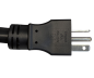 Preview: DINIC Netzkabel Amerika NEMA 6-20P auf C19, USA STOW AWG 12, 20A, schwarz, 1.80m