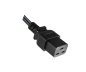 Preview: DINIC Netzkabel für Amerika USA Typ B auf C19, UL, schwarz, 1.80m