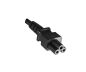 Preview: DINIC Netzkabel Argentinien Typ I auf C5, 0,75mm², schwarz, 1,8m