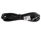 Preview: DINIC Netzkabel Israel Typ H auf C5, 0,75mm², 1,8m ISR 3pin/IEC 60320-C5, SII, schwarz