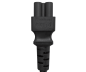 Preview: DINIC Netzkabel Korea CEE 7/4 auf C5, 0,75mm², KTL, 1,8m