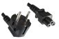 Preview: DINIC Netzkabel Korea CEE 7/4 auf C5, 0,75mm², KTL, 1,8m