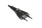 Preview: DINIC Netzkabel KOREA 2pin auf C7, 0,75mm², KTL, schwarz, 1.80m