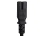 Preview: DINIC Stromkabel, Netzkabel Euro-Stecker auf C7, 2-pin Euro-8, 0.50m