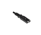 Preview: DINIC Netzkabel Argentinien Typ I auf C7, 0,75mm², ARG 2pin, schwarz, 1,8m