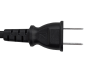 Preview: DINIC Netzkabel Japan Typ A auf C7 90°, 0,75mm², VCTFK, JET PSE, schwarz, 1.80m
