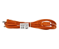 Preview: DINIC Stromkabel, Netzkabel Euro-Stecker auf C7 orange, 2-pin Euro-8, 1,80m