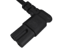 Preview: DINIC Netzkabel England UK Typ G 3A auf C7 90° LR, 0,75mm², ASTA, 1.80m