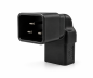 Preview: DINIC Netzadapter C19 auf C20 gewinkelt, YL-3318L-2 IEC 60320-C19/20 seitwärts gewinkelt, unten/oben