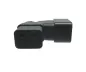 Preview: DINIC Netzadapter C19 auf C20 gewinkelt, YL-3318L-1 IEC 60320-C19/20 seitwärts gewinkelt, rechts/links