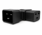 Preview: DINIC Netzadapter C19 auf C20 gewinkelt, YL-3318L IEC 60320-C19/20 seitwärts gewinkelt, links/rechts
