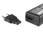 Preview: DINIC Netzadapter Eurostecker auf C7, Euro-8 Adapter, schwarz