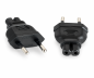 Preview: DINIC Netzadapter Eurostecker auf C7, Euro-8 Adapter, schwarz
