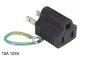 Preview: DINIC Stromadapter Japan Typ B auf A + ext. Erde NEMA 5-15P 3pin Buchse/NEMA 1-15P 2pin Stecker, YL-212