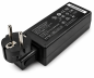 Preview: DINIC Netzadapter Schutzkontaktstecker auf C13 gewinkelter Kaltgerätestecker