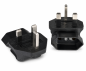 Preview: DINIC Reisestecker für England UK, 2-Pin Netzadapter gewinkelt