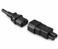 Preview: DINIC Netzadapter C14 Kaltgeräte-Buchse auf C5 Stecker