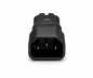 Preview: DINIC Stromadapter, Netzadapter Euro-8 Kleingerätestecker C7 Buchse auf C14 Kaltgerätestecker, Kupplung, Konverter