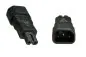 Preview: DINIC Netzadapter C7 Euro-8 Stecker auf C14 Kaltgeräte-Buchse