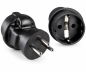 Preview: DINIC Stromadapter Israel auf Schuko CEE 7/3 Buchse, 3pin Stecker