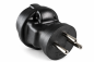 Preview: DINIC Stromadapter Israel auf Schuko CEE 7/3 Buchse, 3pin Stecker