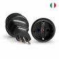 Preview: DINIC Reisestecker für Italien, 3-Pin Netzadapter, Adapter IT