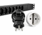 Preview: DINIC Reisestecker für die Schweiz mit Sicherung, Netzadapter CH