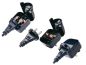 Preview: Stromadapter CEE 7/17 auf UK,verschraubt 5A B CEE 7/17 Buchse/GBR 5A Typ G Stecker, schwarz